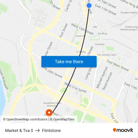 Market & Tva 0 to Flintstone map