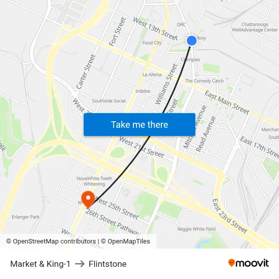 Market & King-1 to Flintstone map