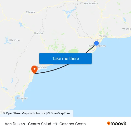 Van Dulken - Centro Salud to Casares Costa map