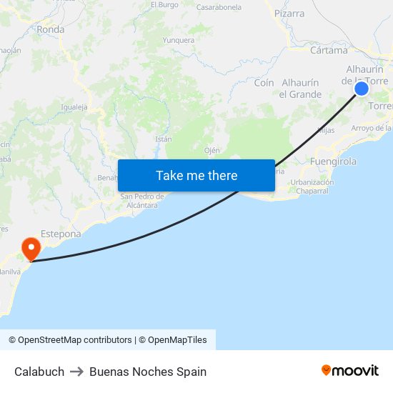 Calabuch to Buenas Noches Spain map