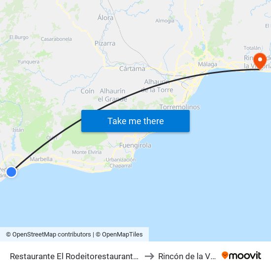 Restaurante El Rodeitorestaurante El Rodeito to Rincón de la Victoria map