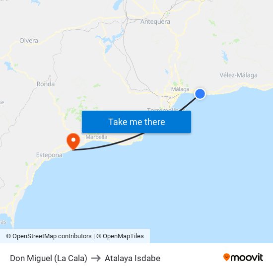 Don Miguel (La Cala) to Atalaya Isdabe map