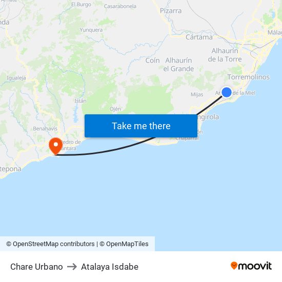 Chare Urbano to Atalaya Isdabe map