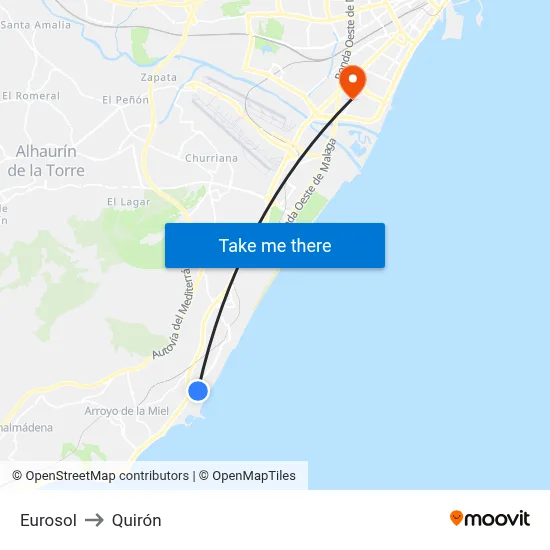 Eurosol to Quirón map