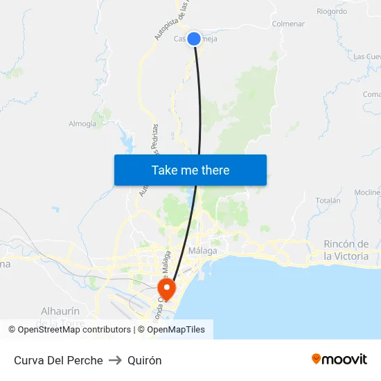 Curva Del Perche to Quirón map