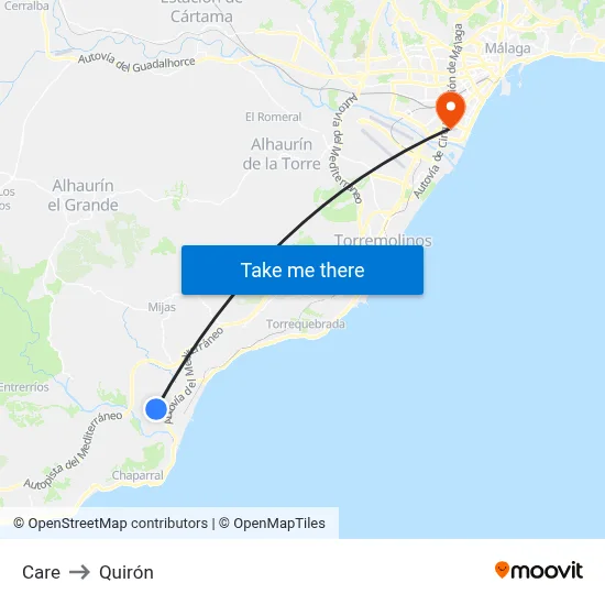 Care to Quirón map