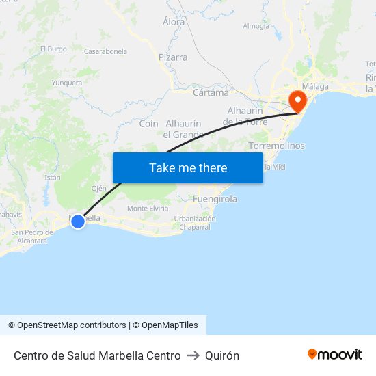 Centro de Salud Marbella Centro to Quirón map