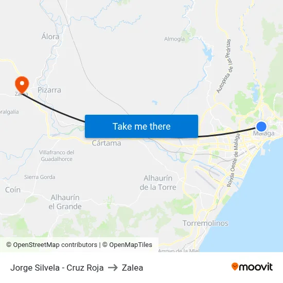 Jorge Silvela - Cruz Roja to Zalea map