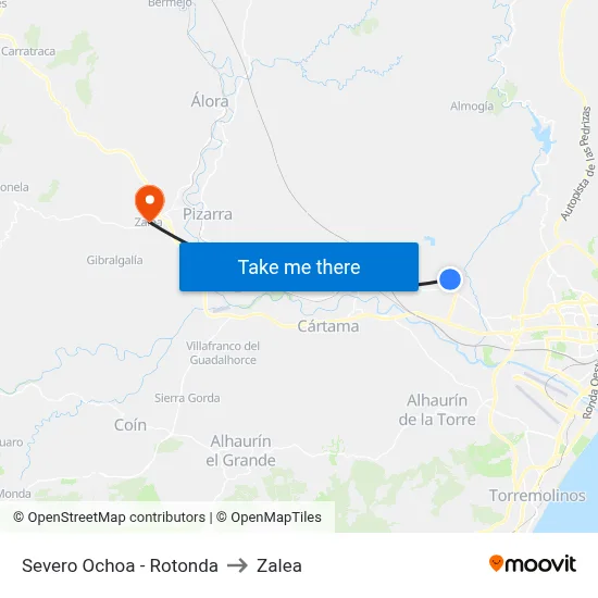 Severo Ochoa - Rotonda to Zalea map