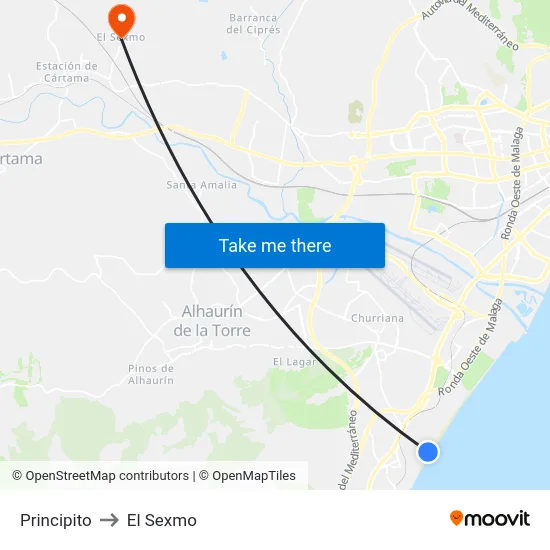 Principito to El Sexmo map