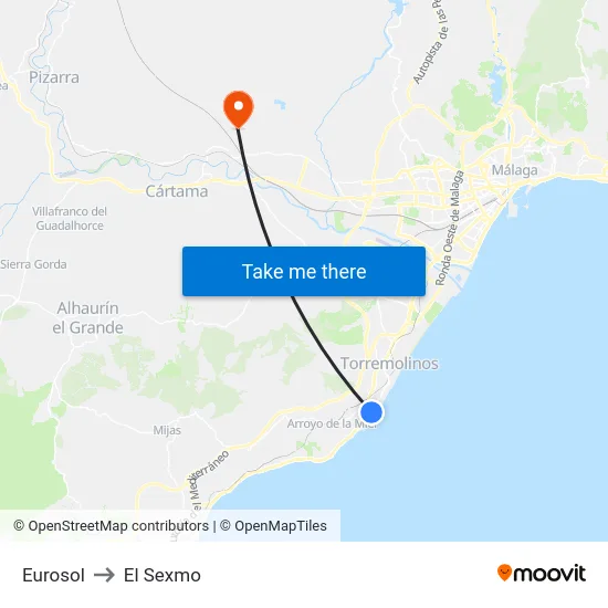 Eurosol to El Sexmo map