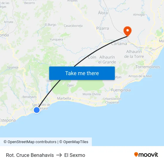 Rot. Cruce Benahavís to El Sexmo map