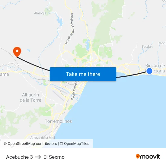 Acebuche 3 to El Sexmo map