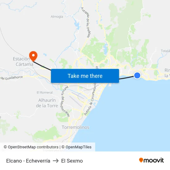 Elcano - Echeverría to El Sexmo map