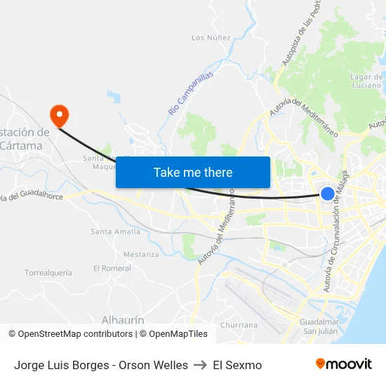 Jorge Luis Borges - Orson Welles to El Sexmo map