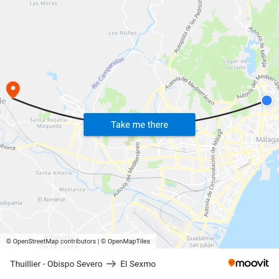 Thuillier - Obispo Severo to El Sexmo map