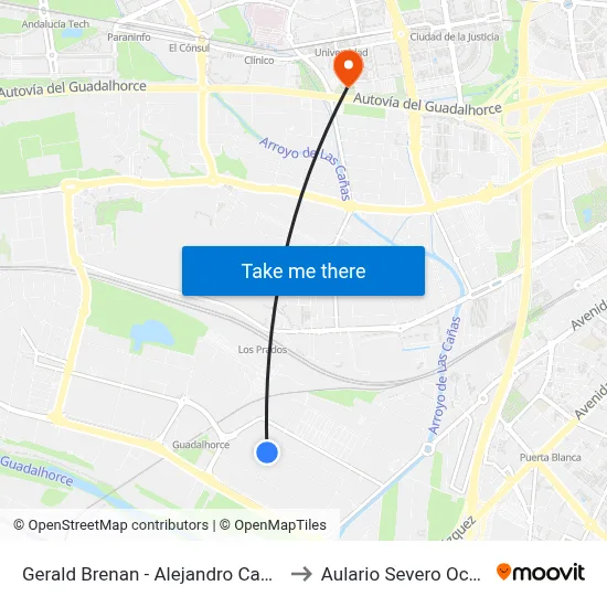 Gerald Brenan - Alejandro Casona to Aulario Severo Ochoa map