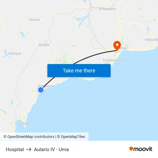Hospital to Aulario IV - Uma map