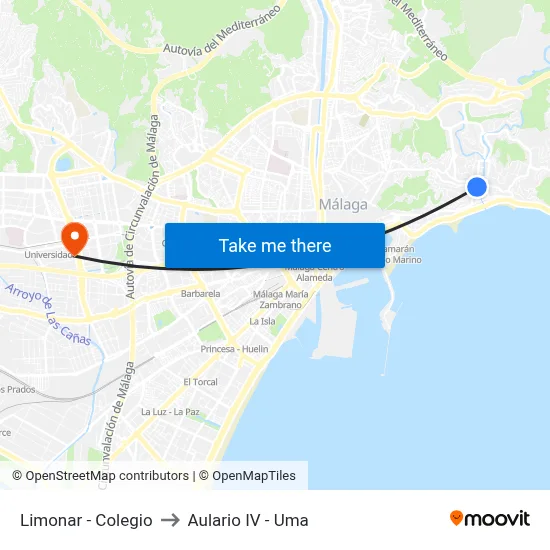 Limonar - Colegio to Aulario IV - Uma map