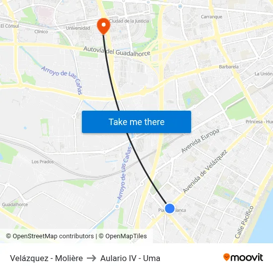 Velázquez - Molière to Aulario IV - Uma map