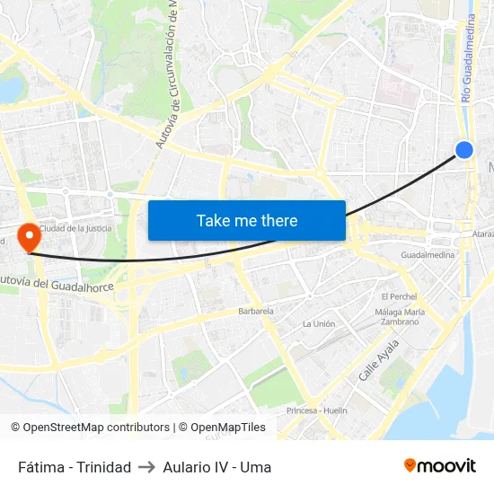 Fátima - Trinidad to Aulario IV - Uma map