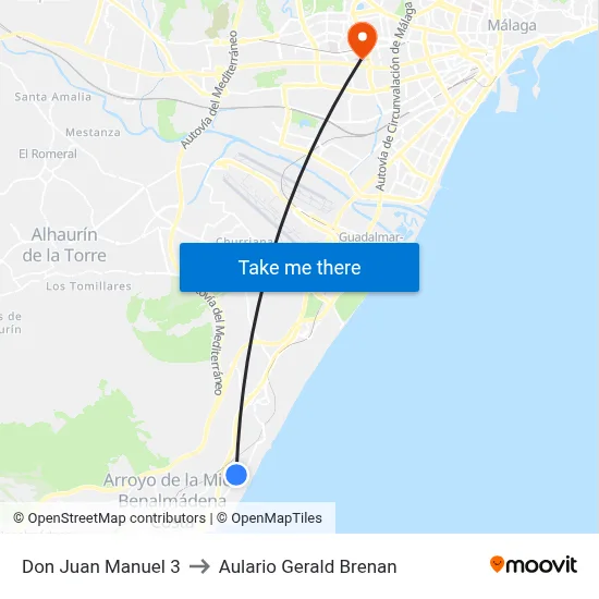 Don Juan Manuel 3 to Aulario Gerald Brenan map