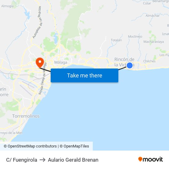 C/ Fuengirola to Aulario Gerald Brenan map
