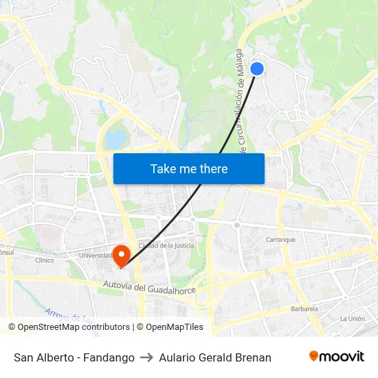 San Alberto - Fandango to Aulario Gerald Brenan map