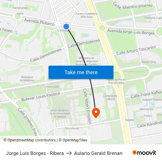 Jorge Luis Borges - Ribera to Aulario Gerald Brenan map