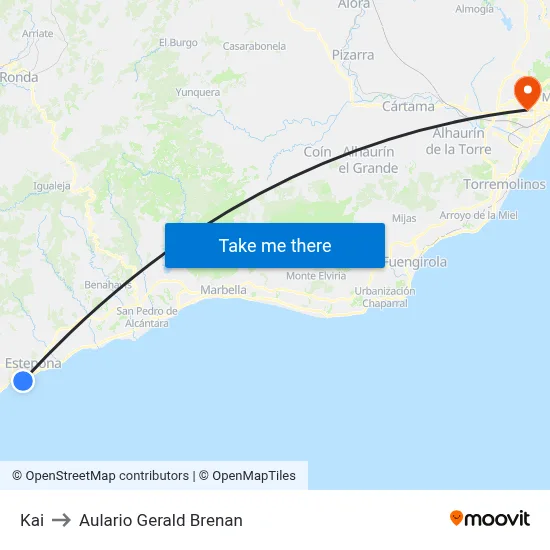 Kai to Aulario Gerald Brenan map