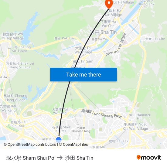 深水埗 Sham Shui Po to 深水埗 Sham Shui Po map