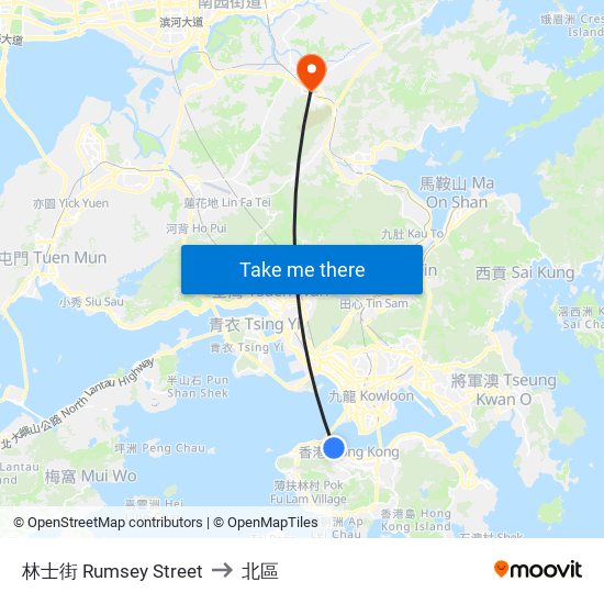 林士街 Rumsey Street to 北區 map