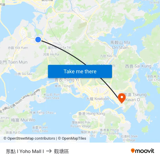 形點 I Yoho Mall I to 觀塘區 map