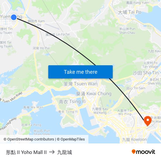 形點 II Yoho Mall II to 九龍城 map