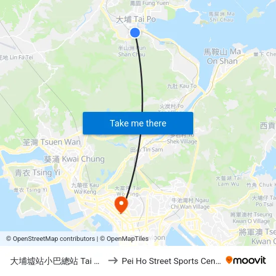 大埔墟站小巴總站 Tai Po Market Station Plb Terminus to Pei Ho Street Sports Centre 北河街體育館 (北河街體育館) map