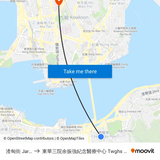 渣甸街 Jardine's Bazaar to 東華三院余振強紀念醫療中心 Twghs Yu Chun Keung Memorial Medical Centre map