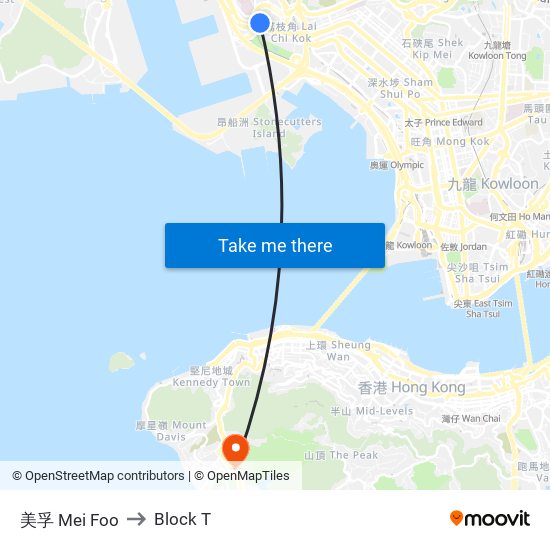 美孚 Mei Foo to Block T map