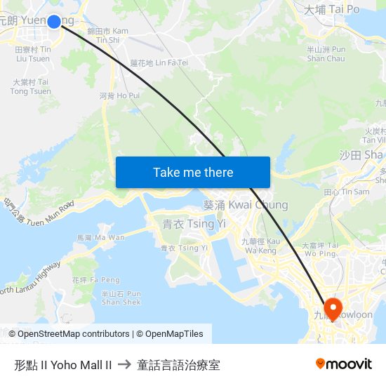 形點 II Yoho Mall II to 童話言語治療室 map