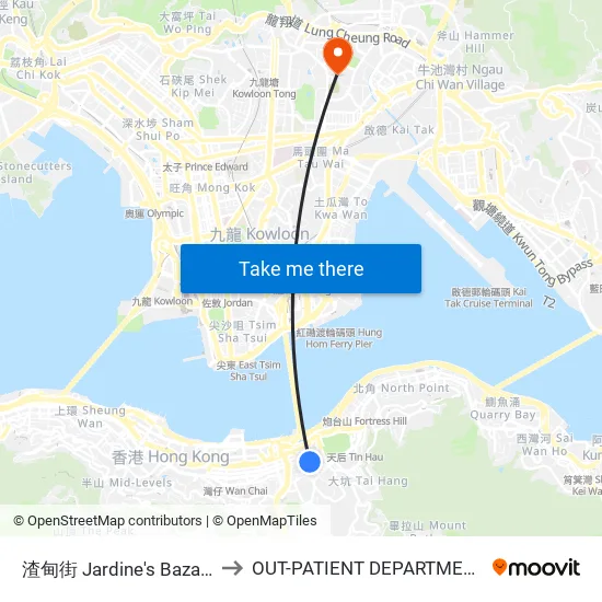 渣甸街 Jardine's Bazaar to OUT-PATIENT DEPARTMENT map