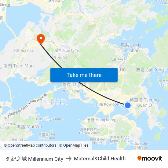 創紀之城 Millennium City to Maternal&Child Health map