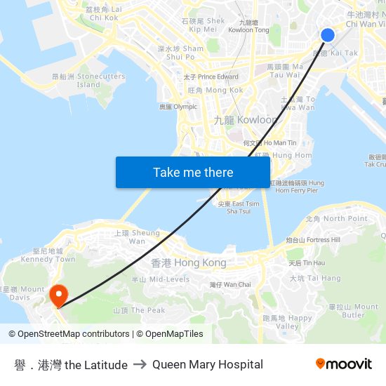 譽．港灣 the Latitude to Queen Mary Hospital map