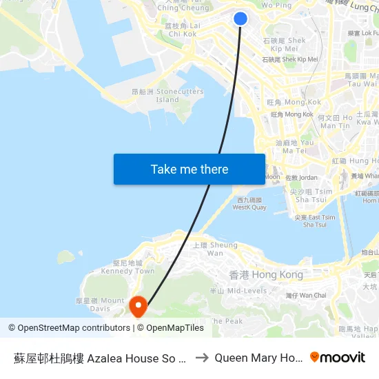 Azalea House So Uk Estate to Queen Mary Hospital map