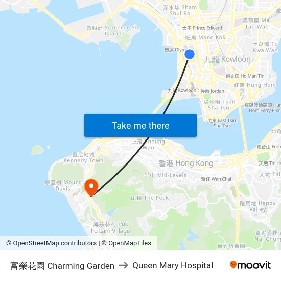 富榮花園 Charming Garden to Queen Mary Hospital map