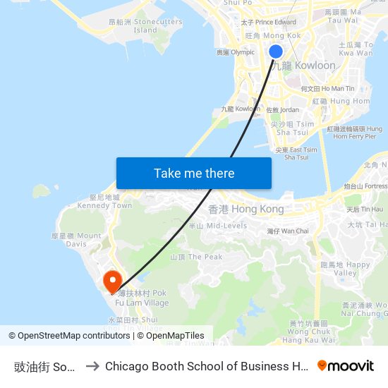 豉油街 Soy Street to Chicago Booth School of Business Hong Kong campus map