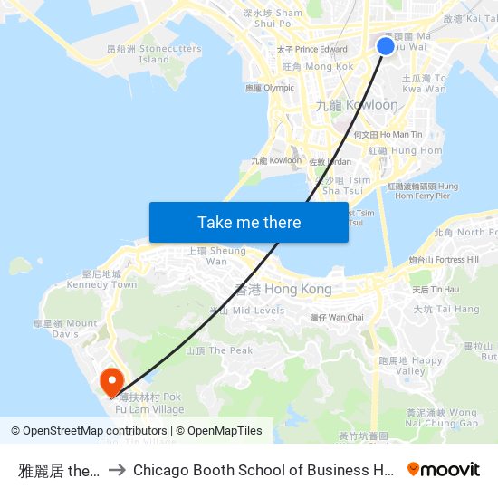 雅麗居 the Astrid to Chicago Booth School of Business Hong Kong campus map