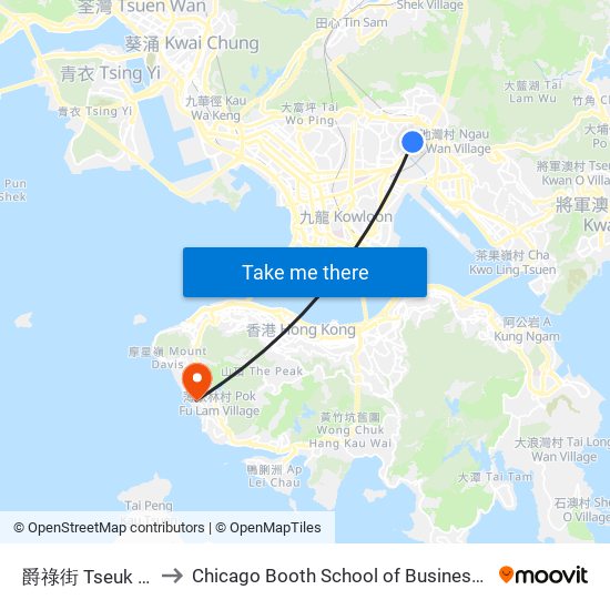 爵祿街 Tseuk Luk Street to Chicago Booth School of Business Hong Kong campus map