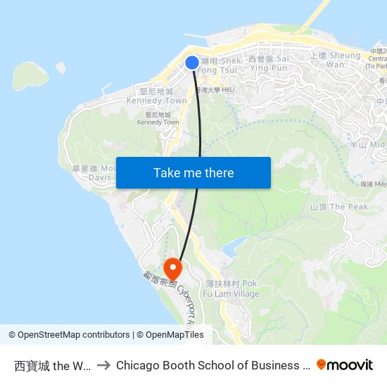 西寶城 the Westwood to Chicago Booth School of Business Hong Kong campus map