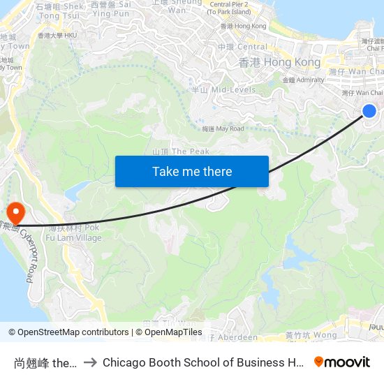 尚翹峰 the Zenith to Chicago Booth School of Business Hong Kong campus map