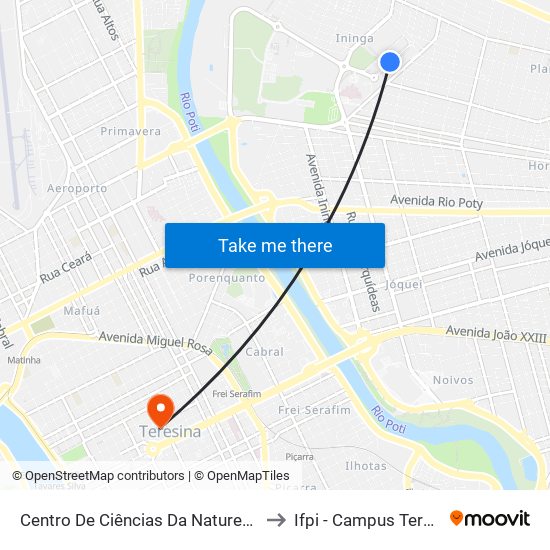 Centro De Ciências Da Natureza - Ccn 07 | Preuni to Ifpi - Campus Teresina Central map