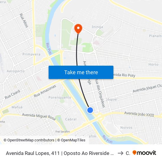 Avenida Raul Lopes, 411 | Oposto Ao Riverside Shopping to Ct map